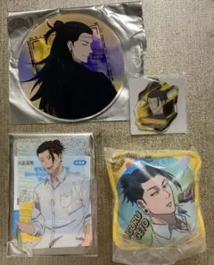 呪術廻戦　夏油傑　アクリルコースター、ピロチャーム、ホロクリアカード、アクキー等