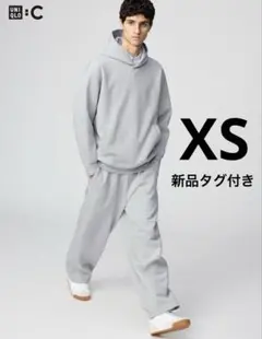 【新品】UNIQLO:C ユニクロシー スウェットワイドパンツ グレー XS