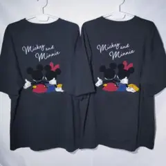 新品 ペアルック Tシャツ 3L ミッキー ミニー ディズニー サガラ 刺繍