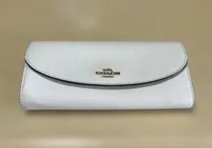 ⭐️土日限定⭐︎美品特価‼️ COACH 長財布 ホワイトレザー