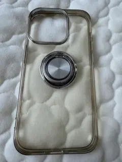 クリア iPhoneケース リングホルダー付き15Pro
