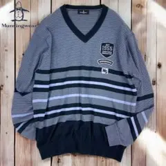 09M208◯ Munsingwear 薄手 長袖 ニット セーター 春秋 XL