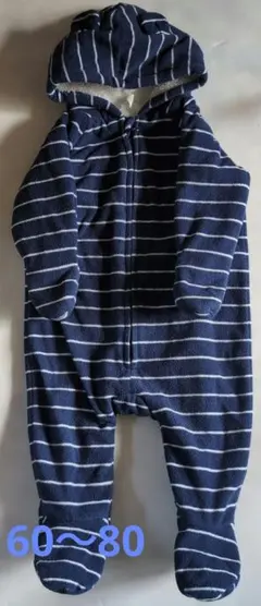 オールドネイビー　6-12　ボア　アウター　カバーオール　クマ耳