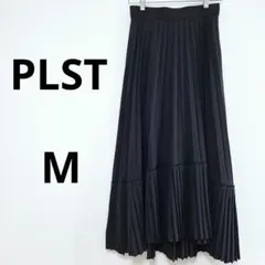 プラステ PLST 黒 プリーツスカート M ラップスカートのサムネイル