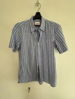 EDWIN ストライプ 半袖シャツ Mサイズ