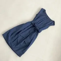 COMME CA ISM ネイビー ノースリーブ ワンピース