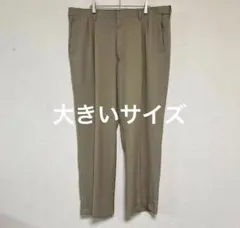 ツータックパンツ ダブル 【W・111cm】ポリエステル 、大きいサイズ 薄手のサムネイル