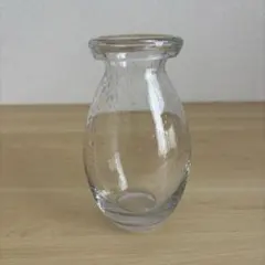 気泡ガラス フラワーベース 花瓶 クリアのサムネイル