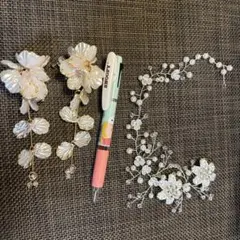 ヘアアクセサリー　イヤリングセット