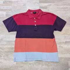 ★底値セール★Paul Smith JEANS マルチボーダー ポロシャツ Lのサムネイル