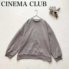 シネマクラブ クルーネックプルオーバー ドロップショルダー オーバーサイズ LL