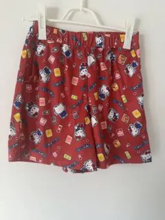 【新品】ハローキティ ルームウェア ショートパンツ　レッド　部屋着 Mサイズのサムネイル
