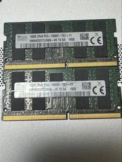 SK hynix 16GB 2枚　32GB PC4 2666V