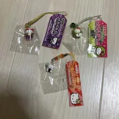 510 ハローキティ ストラップ 根付け ご当地 大阪シリーズ 3個セット
