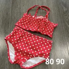 ラッフルバッツ　ベビー水着 ドット柄　2T