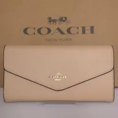 コーチ COACH 長財布　エンベロープ ウォレットシグネチャー キャンバス