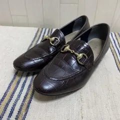 ロックポート アディプリーン パンプス 23.5 ローファー タッセル 茶 