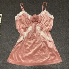 薔薇モチーフキャミソール　フェアリーグランジ　姫ロリ　coquette 森ガール