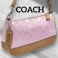 【希少色】COACH アクセサリーポーチ シグネチャーピンク 6094 保存袋有