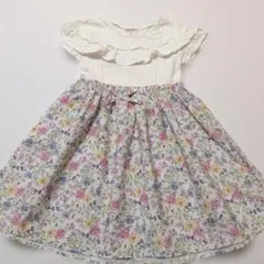 エニィファム 切り替え 花柄ワンピース １２０サイズ