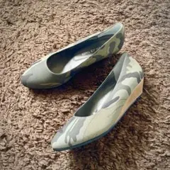 on air times カモ柄 パンプス 23cm 迷彩 オンエアータイムズ