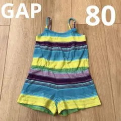 babyGap ストライプ ロンパース 80 夏　キャミ　オールインワ