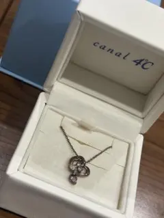 canal 4°C ハート型クリスタルネックレス
