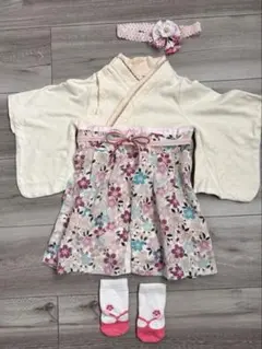 スイートマミー　袴　50-70cm 靴下・ヘアバンド付