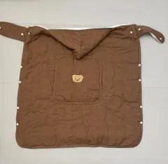 抱っこ紐・ベビーカー　カバー　くま　茶色　ボア