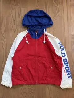 90s POLO SPORT フーディー コットンジャケット ポロスポ 当時物