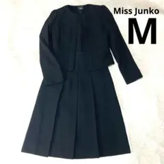 極美品ミスジュンコ 喪服 ブラックフォーマル 冠婚葬祭 9号ワンピーススーツ