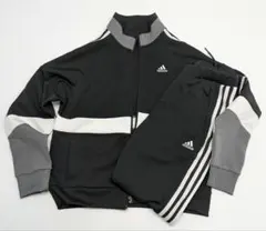 使用少！！adidas ジャージ上下セット 黒・グレー