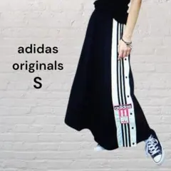 《adidas originals》アディブレイクマキシロングスカート ブラックのサムネイル
