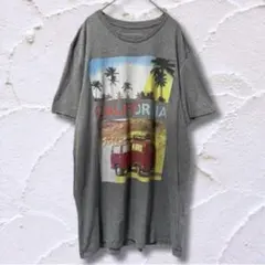 エアロポステール Tシャツ 半袖 プリント XL 2XL グレー 綿 西海岸