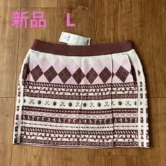 adidas ニット　ゴルフスカート　L