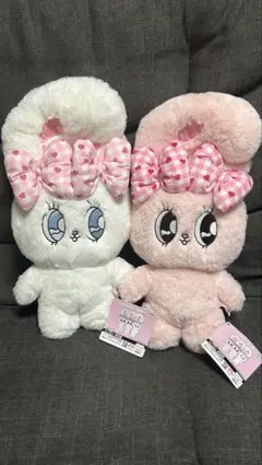 ♥汎用うさぎ 2セット 耳までタータンチェック柄 BIG レア♥ - メルカリ