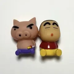 【美品】クレヨンしんちゃん しんのすけ ぶりぶりざえもん ソフビ人形 フィギュア