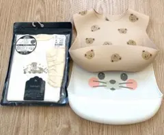 Cottoli お食事エプロン 長袖＆シリコンエプロンセット