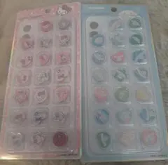 未開封　サンリオ キラコレおはじきシール 　2枚セット　キティ　シナモロール