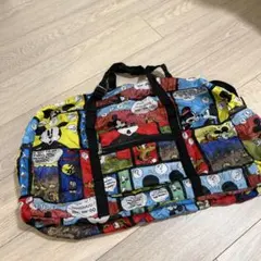 Disney ミッキーマウス コミック柄 折りたたみバッグのサムネイル
