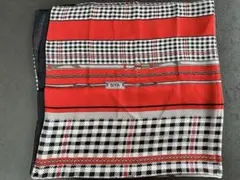 SIYA チェック柄 シルク風スカーフ 通勤 おしゃれ 日除け 上品 紫外線対策