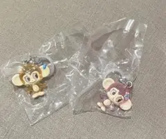 ルッキー　ミンキー　ナルミヤキャラクターズ　めじるしアクセサリー 2個セット