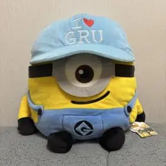 難あり（注）ミニオン I LOVE GRU キャップ付きぬいぐるみ