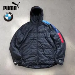 【N81】PUMA BMWモータースポーツ中綿ジャケットブラック×レッド×ブルー