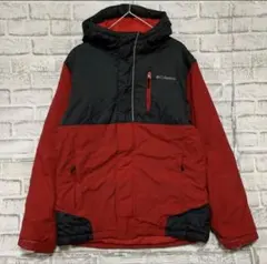 Columbia フード付きマウンテンパーカー 赤黒