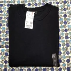 【新品】UNIQLO ウォッシャブルストレッチミラノリブクルーネックセーター