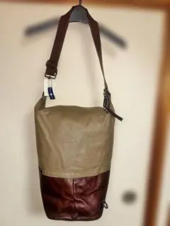 ミリタリー リメイク トートバッグ キャンバス ステンシル カーキ 