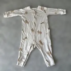 ジェラートピケ　ロンパース　80(80-90)cm 犬柄 ベビー