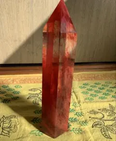 ⭐︎練り水晶赤色六角形⭐︎