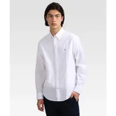 Tommy Hilfiger ホワイト ボタンダウンシャツ　 エンドオンエンド